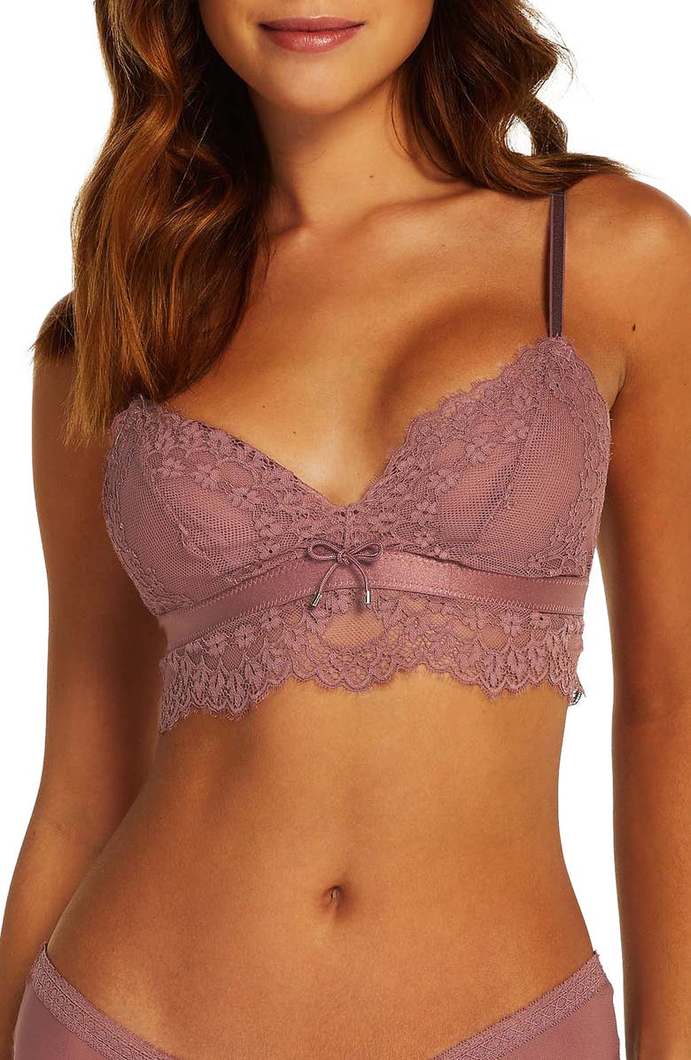 Hunkemöller Riki Triangle Cotton Longline Bralette, Main, color,