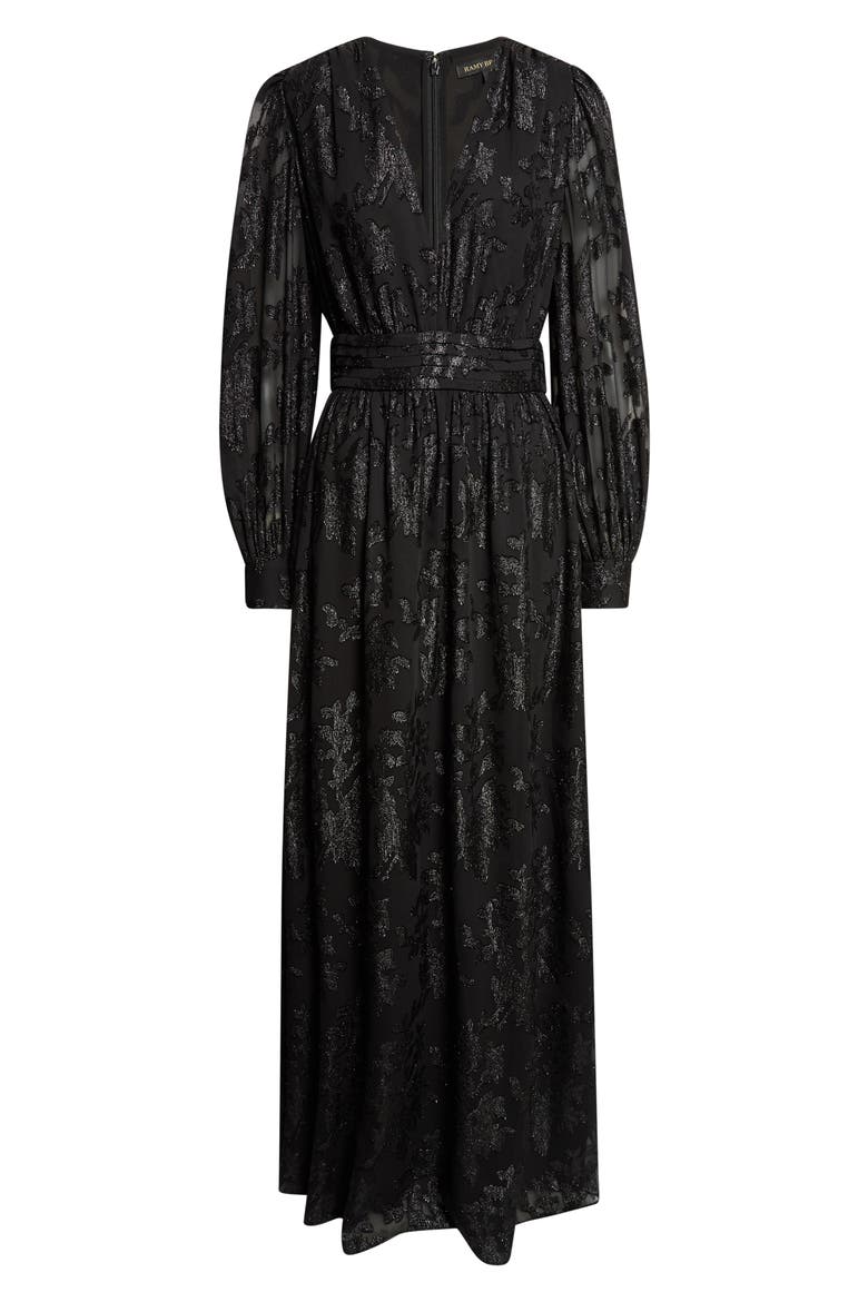 Rebecca Jacquard Gown, Alternate, color, BLACK JACQUARD
