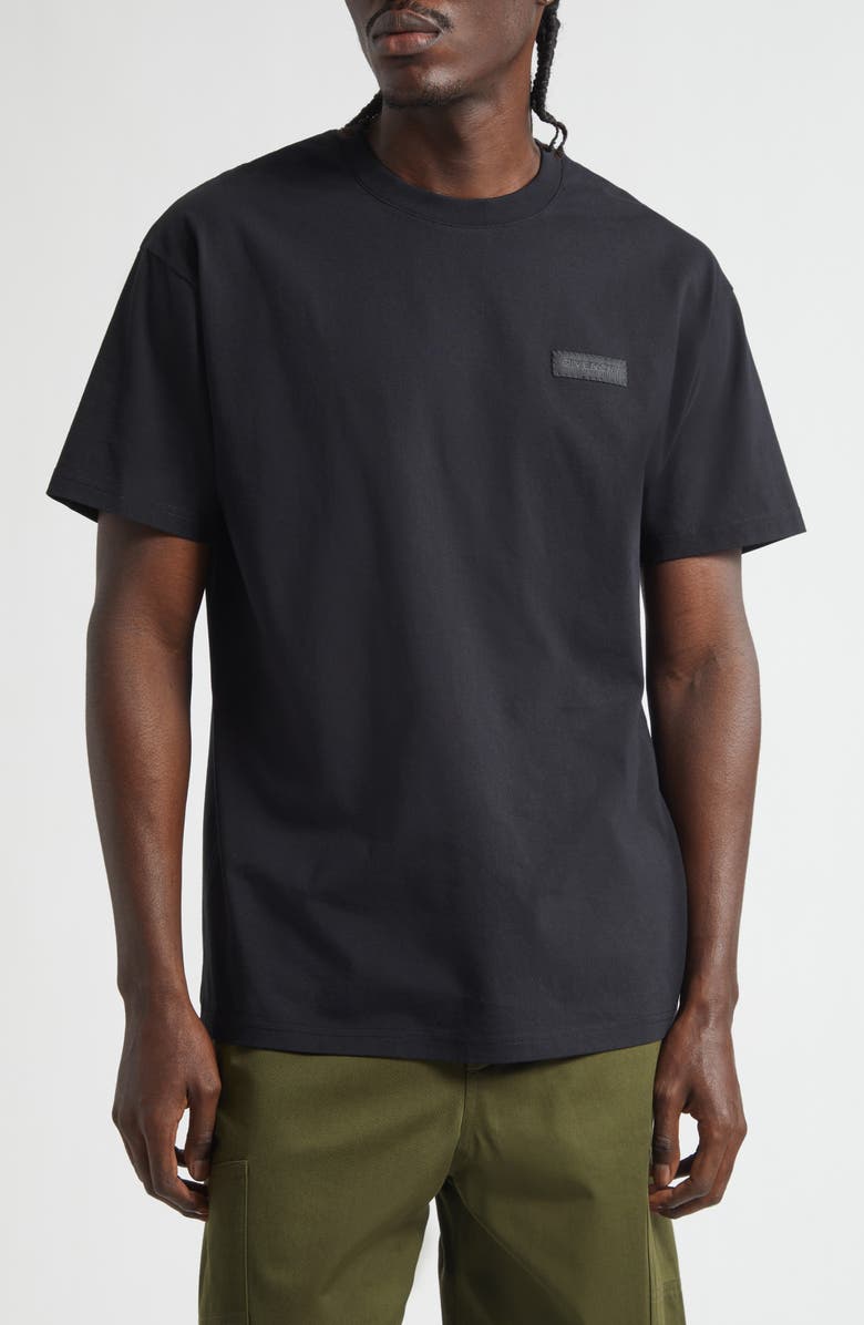 Givenchy Regular Fit Logo Patch T-Shirt, Main, color, Black