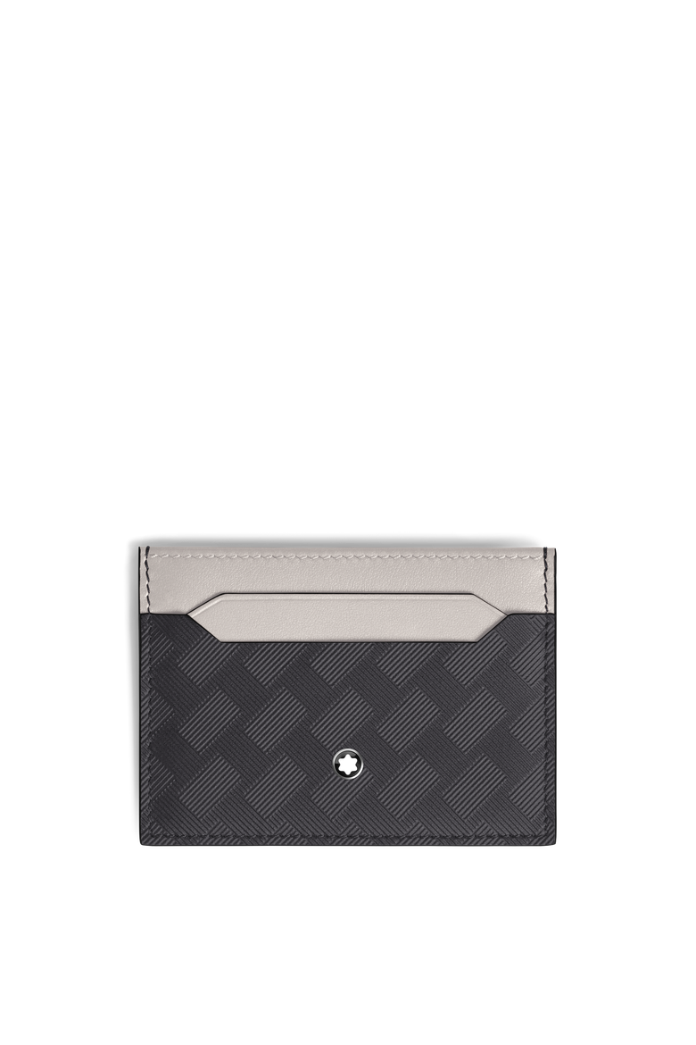 Extreme Leather Card Holder 5cc, Main, color, BLACK