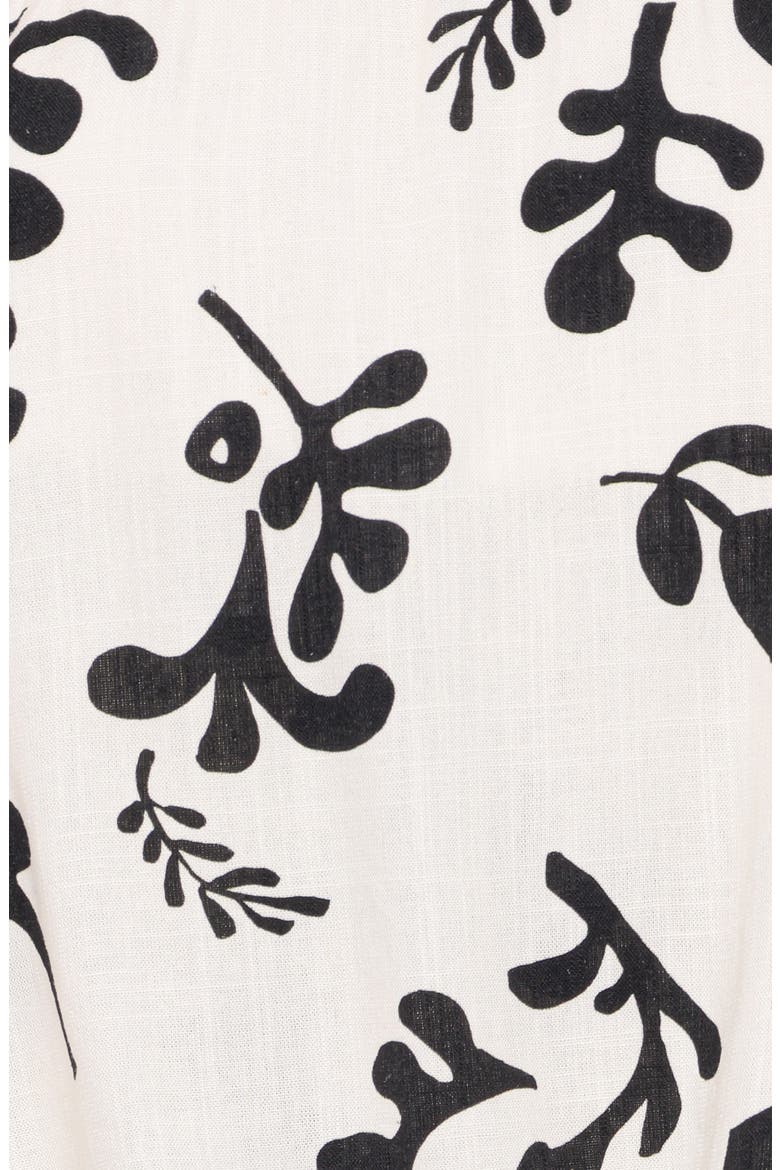 Ravenna Print Strapless Romper, Alternate, color, CREAM BLACK FLORAL