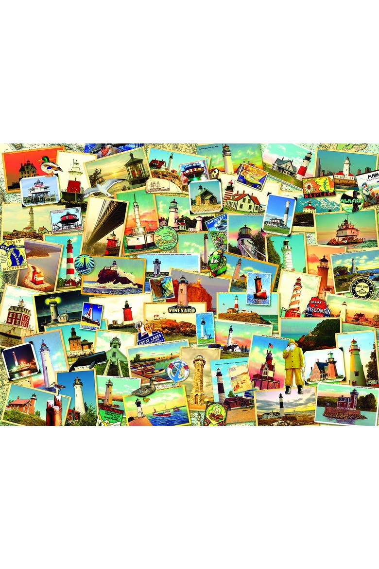 Northern Lighthouses 1000 piece Jigsaw Puzzle for Adults, Alternate, color, Multicolor