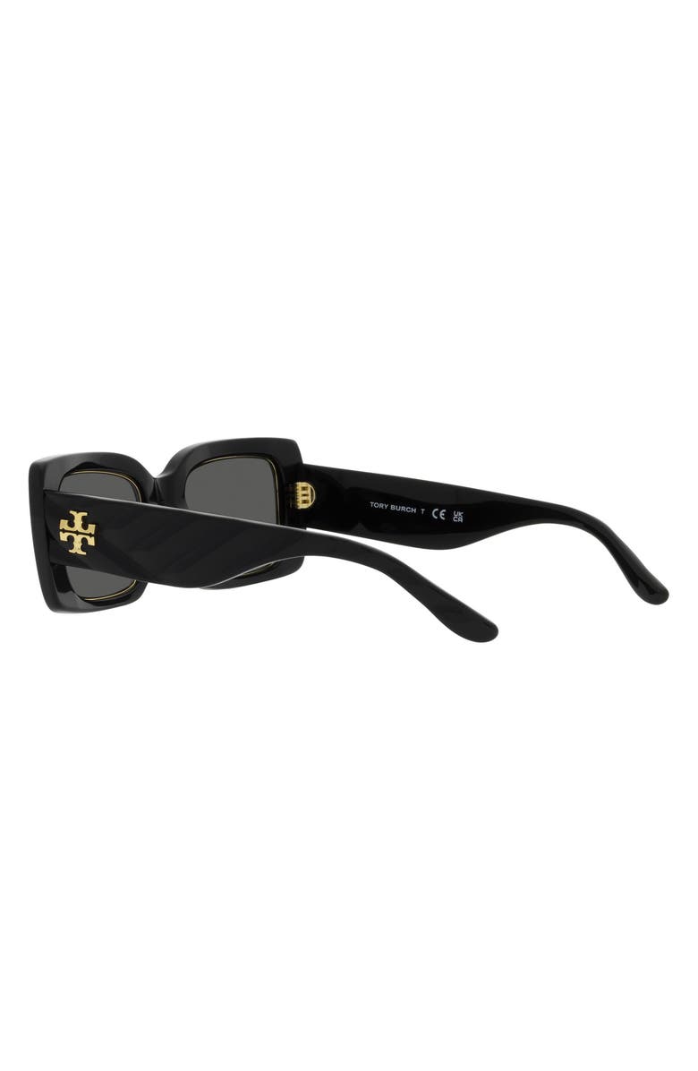 Tory Burch 51mm Rectangular Sunglasses, Alternate, color,