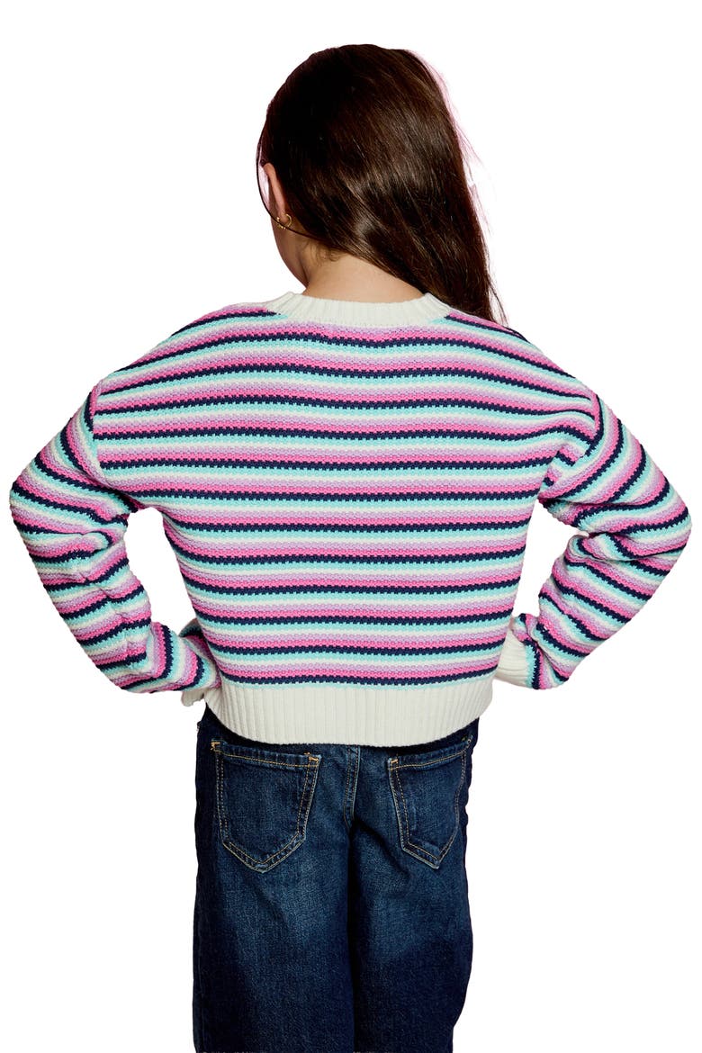 Kids' Crew Sweater, Alternate, color, WINTER WHITE COMBO