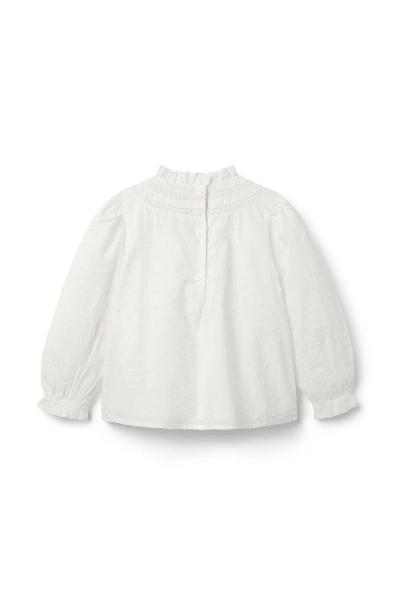 The Pintuck Lace Top, Alternate, color, White