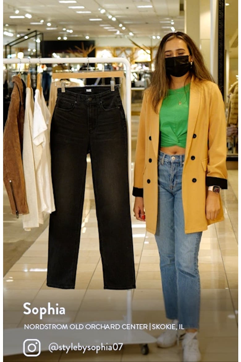 Flaunt Accent High Waist Straight Leg Jeans video