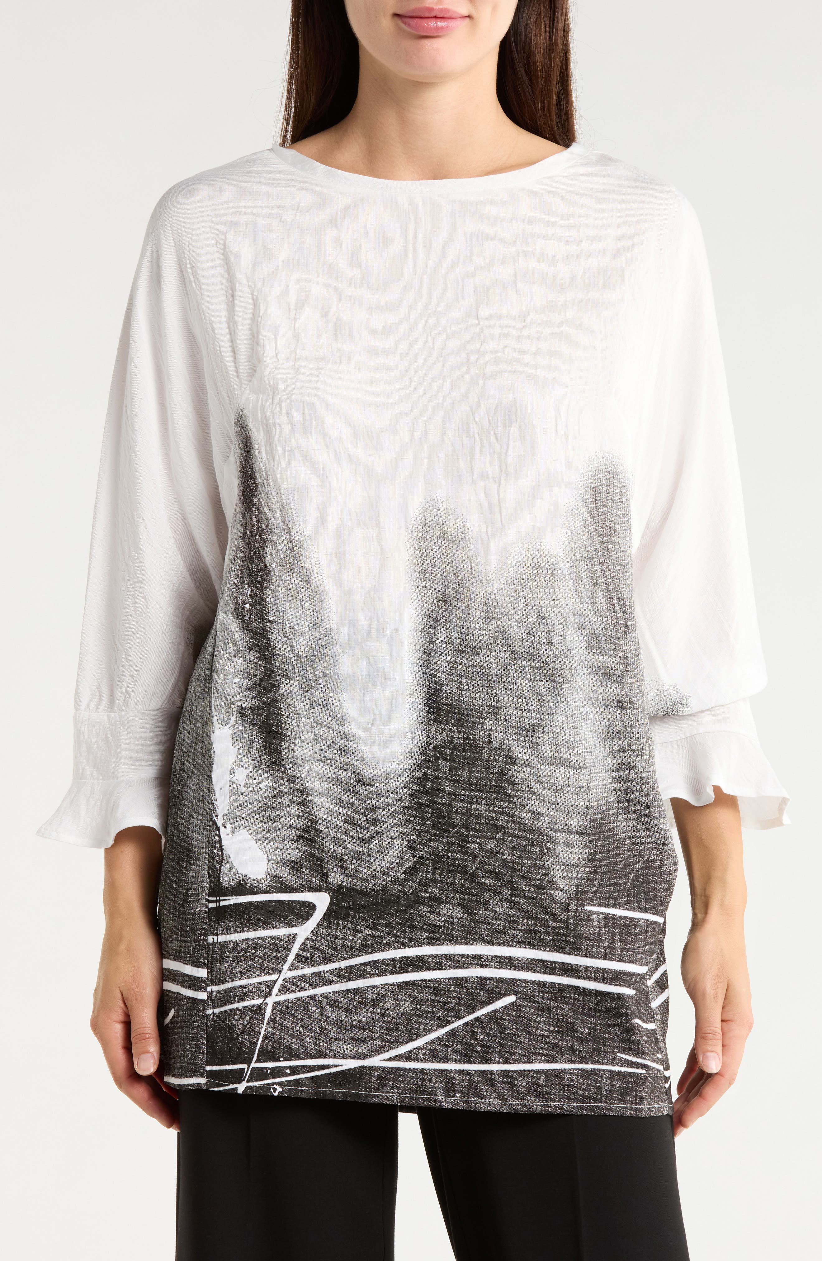 PATRIZIA LUCA Placement Print Tunic