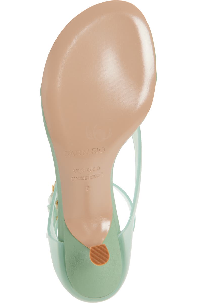 FARM Rio Jelly Ankle Strap Sandal, Alternate, color, Dusty Green