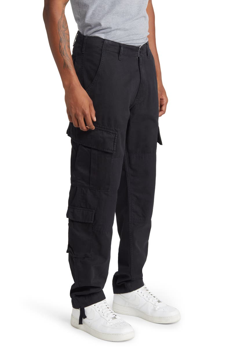 Alpha Industries ACU Straight Leg Cargo Pants, Alternate, color, Black