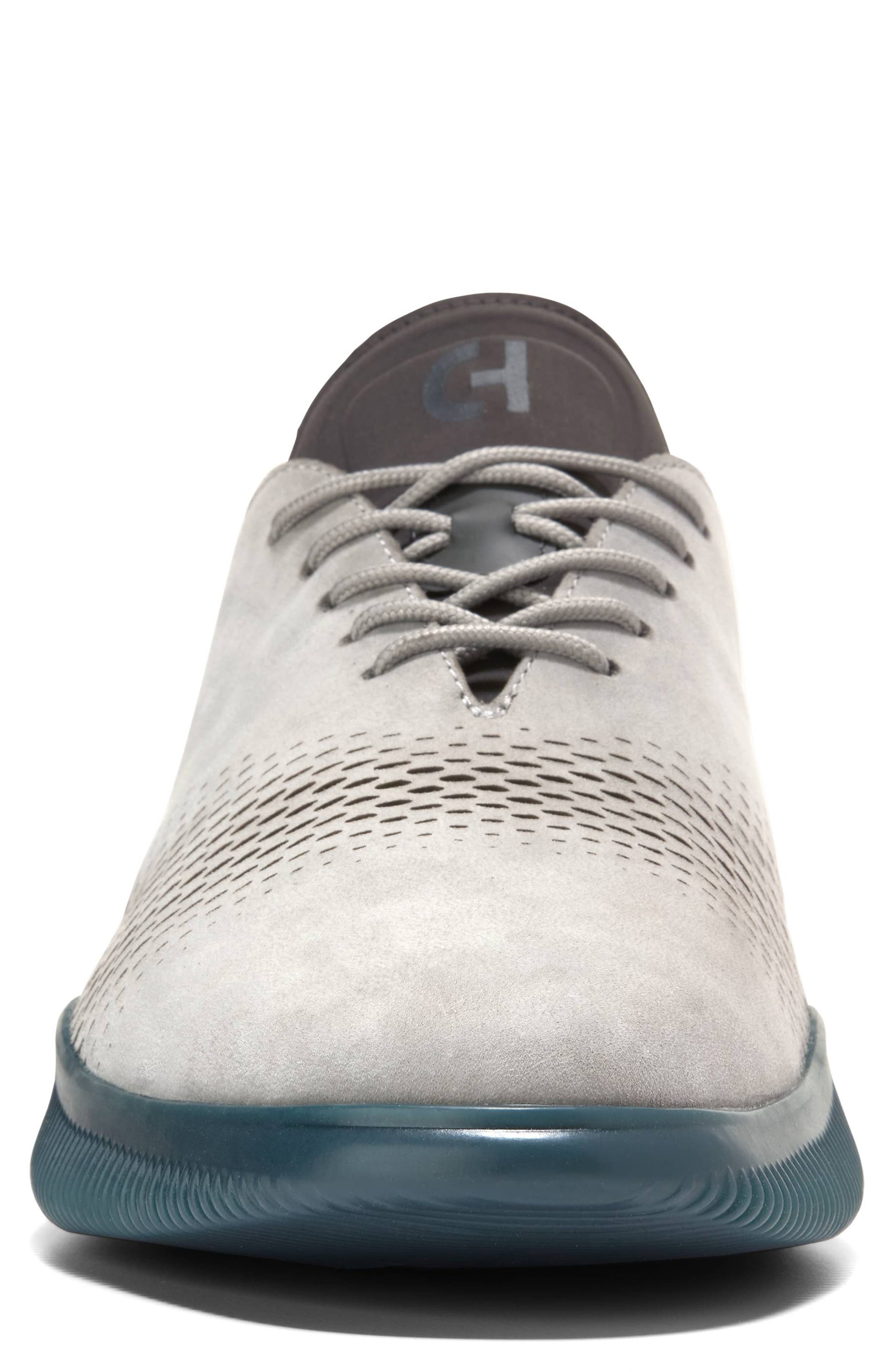 Cole Haan 6.ZeroGrand Laser Wing Oxford, Alternate, color, Ultimate Gray Nubuck / Raven