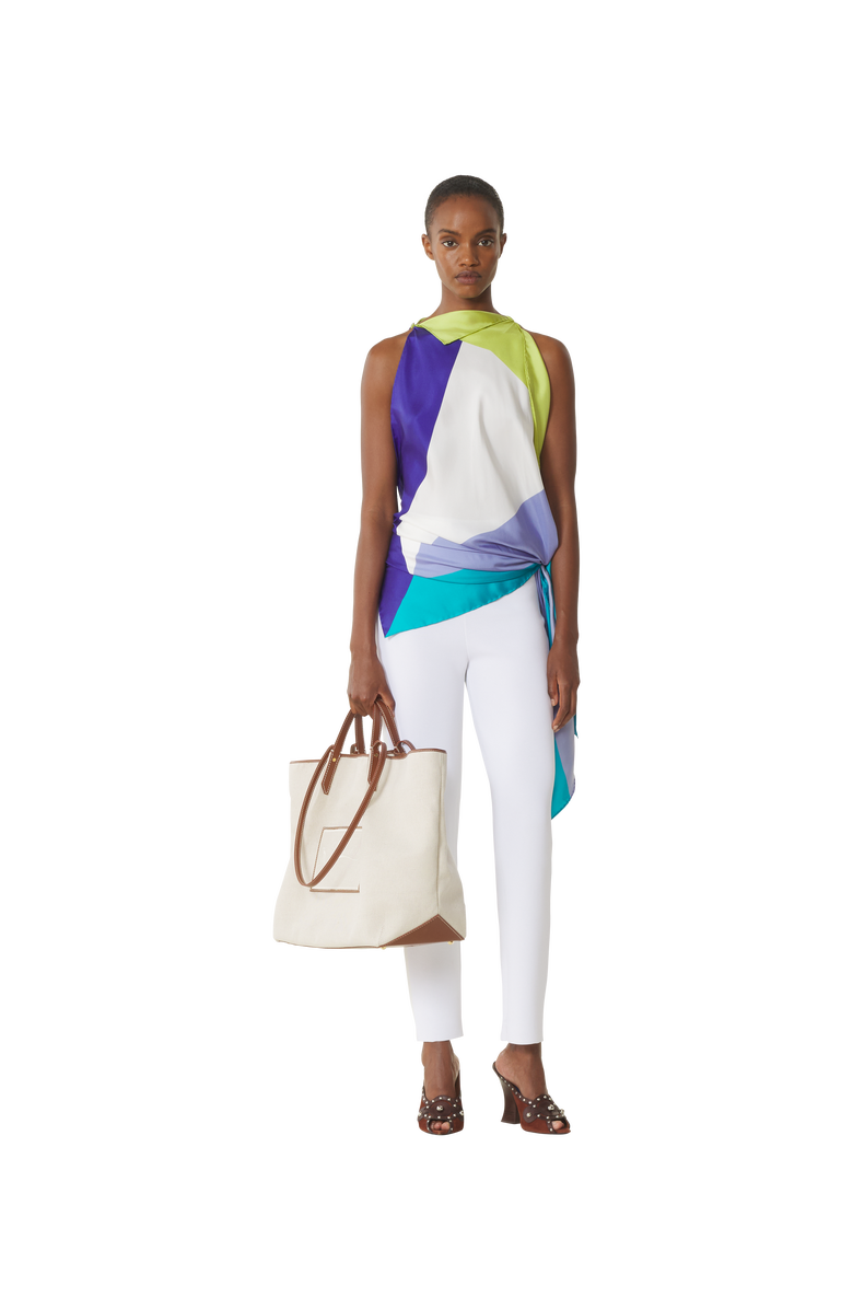 Lanvin Catch By Lanvin Canvas Tote Bag, Alternate, color, White