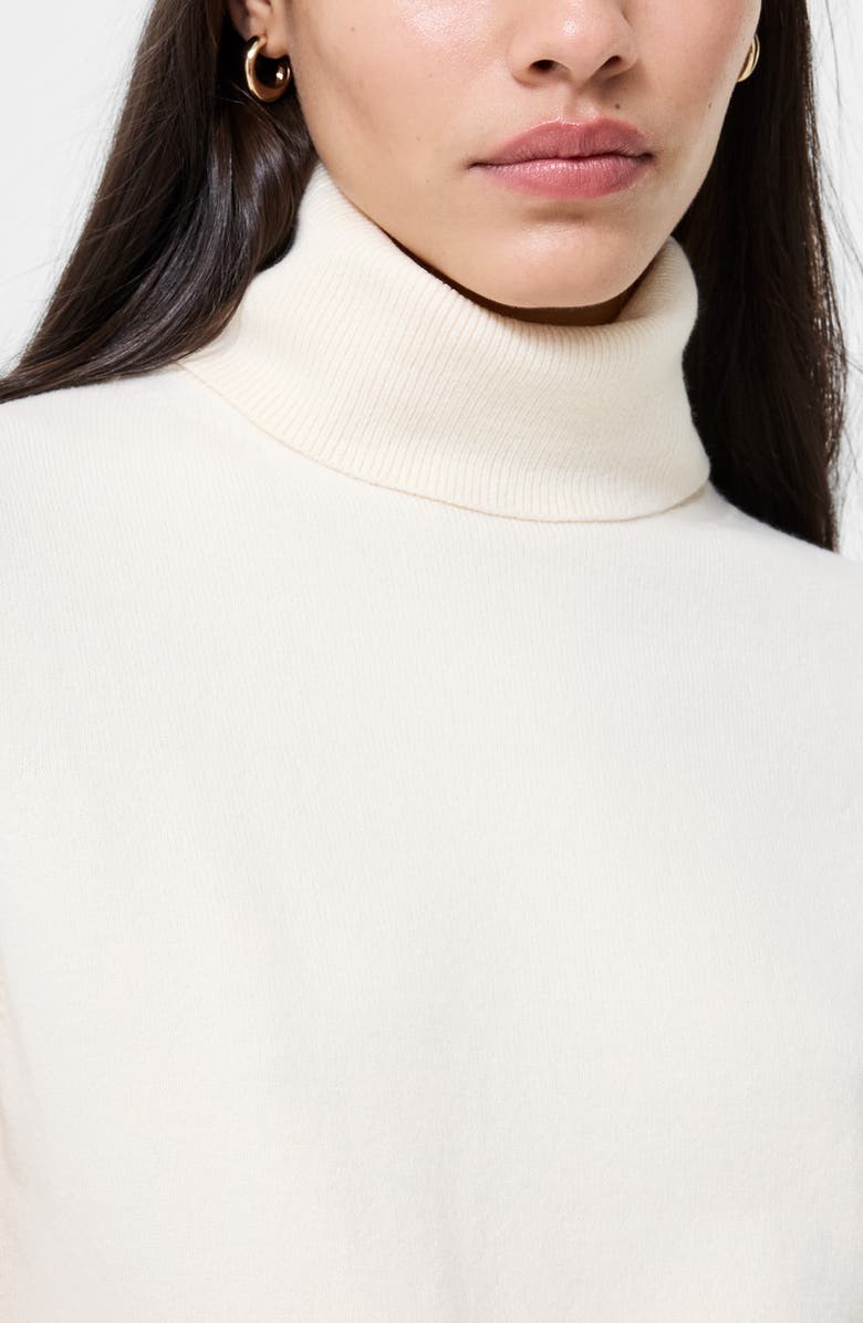 French Connection Babysoft Turtleneck Sweater, Alternate, color, 10-Porcelain Cream