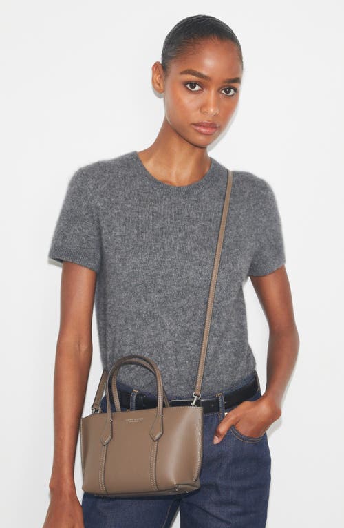 Tory Burch Mini Perry Tote In Brown