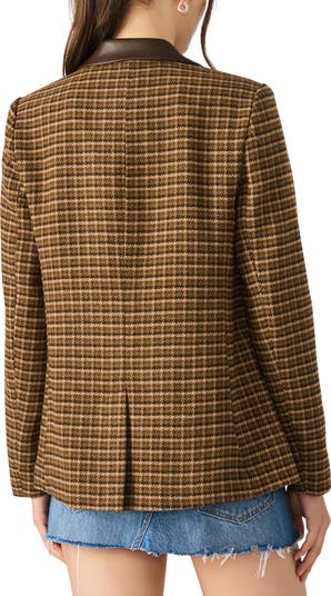 Plaid Boyfriend Blazer