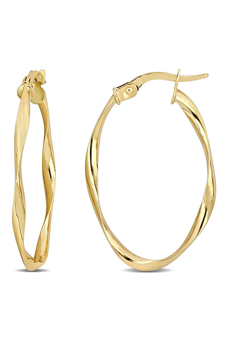 19mm Twisted Hoop Earrings, Main, color, GOLD