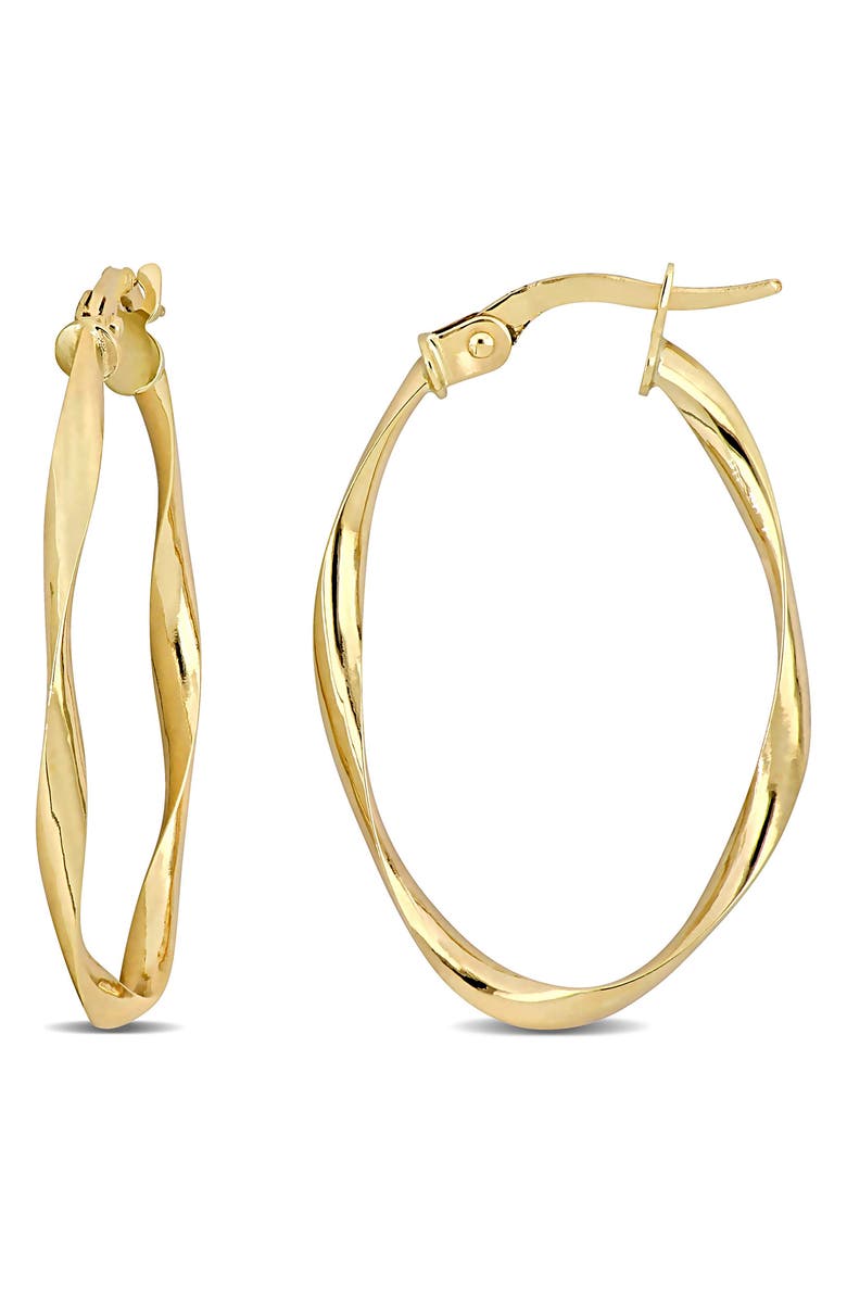 DELMAR 19mm Twisted Hoop Earrings, Main, color, 