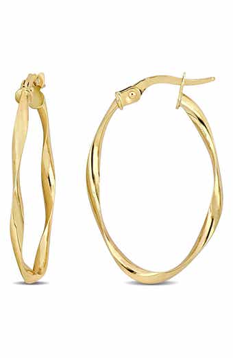 19mm Twisted Hoop Earrings