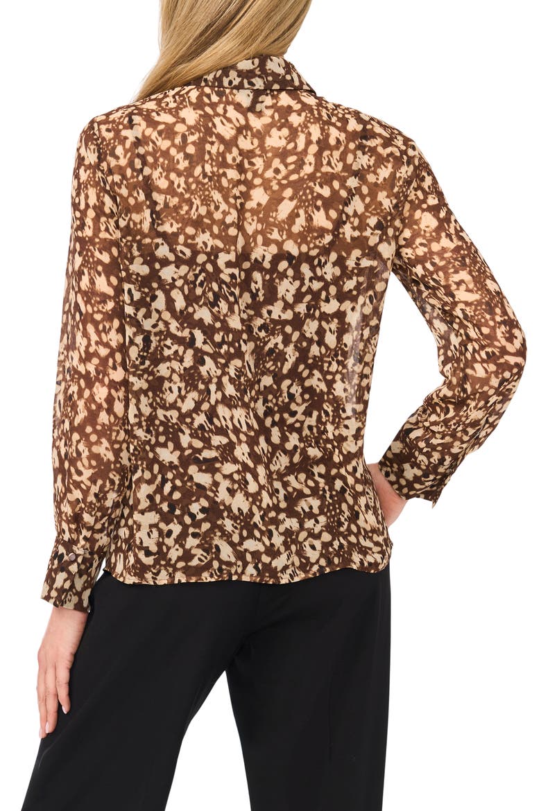Tie Neck Top, Alternate, color, CHICORY COFFEE