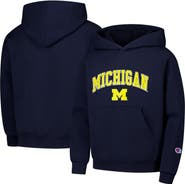 Champion Youth Champion Navy Michigan Wolverines Campus Pullover Hoodie