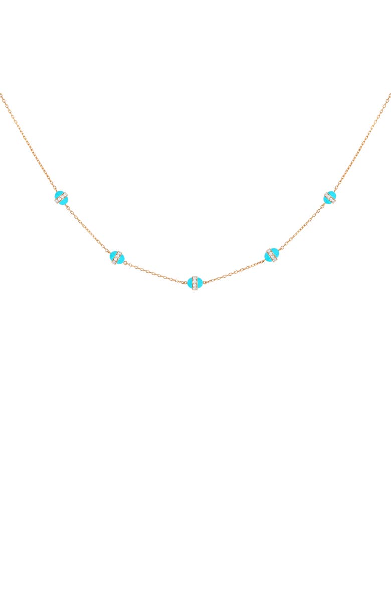 L'Atelier Nawbar The 5 Atoms Station Necklace, Main, color, 