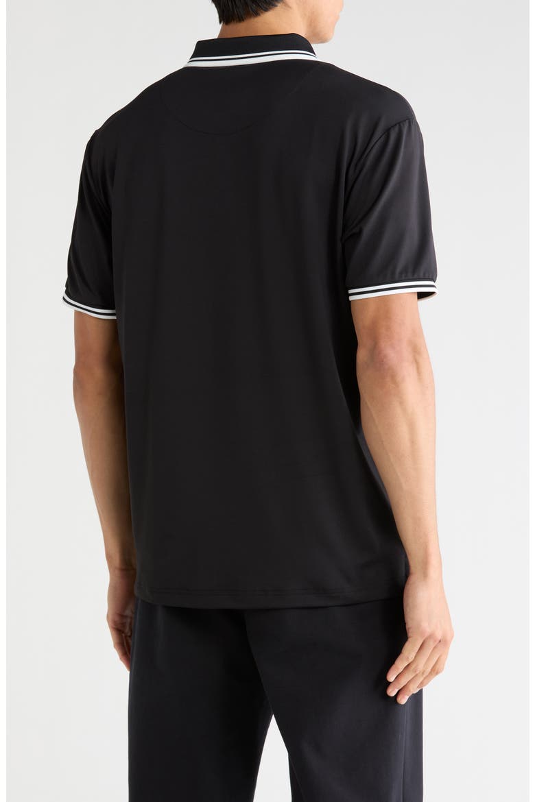 Tipped Performance Polo, Alternate, color, BLACK