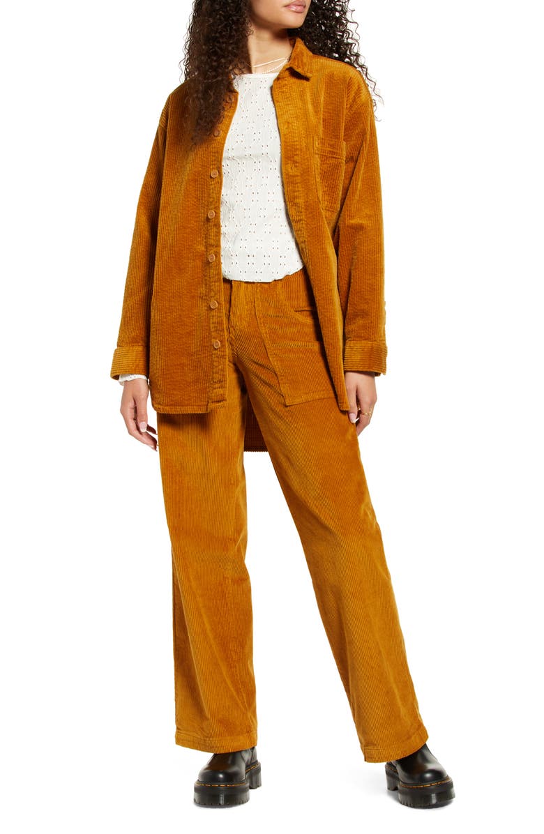 BP. Wide Leg Stretch Cotton Corduroy Pants, Alternate, color,