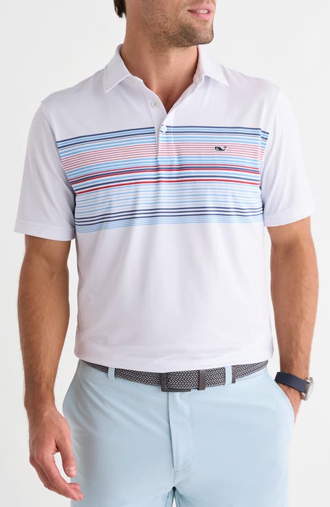 Conch Stripe Sankaty Performance Polo