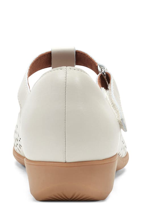 Rockport Cobb Hill Chrowen T-strap Wedge Pump In White