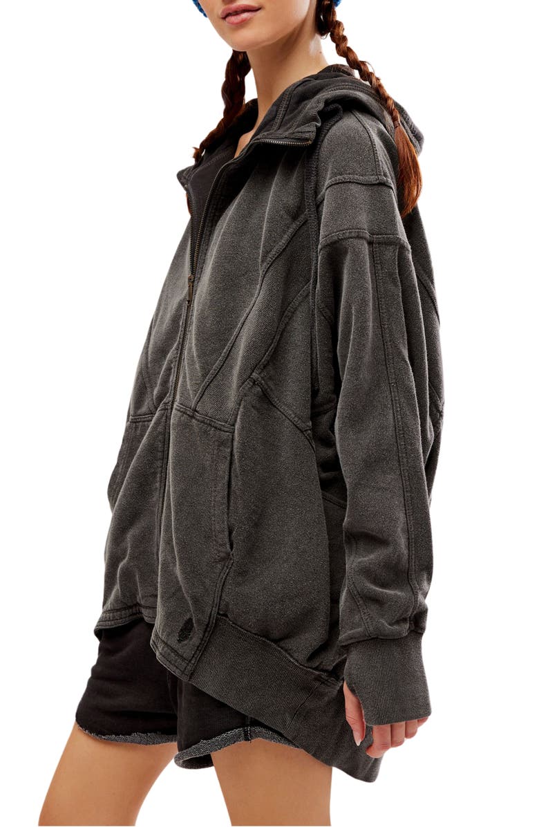 Free People All Your Love Oversize French Terry Patchwork Hoodie, Alternate, color, 