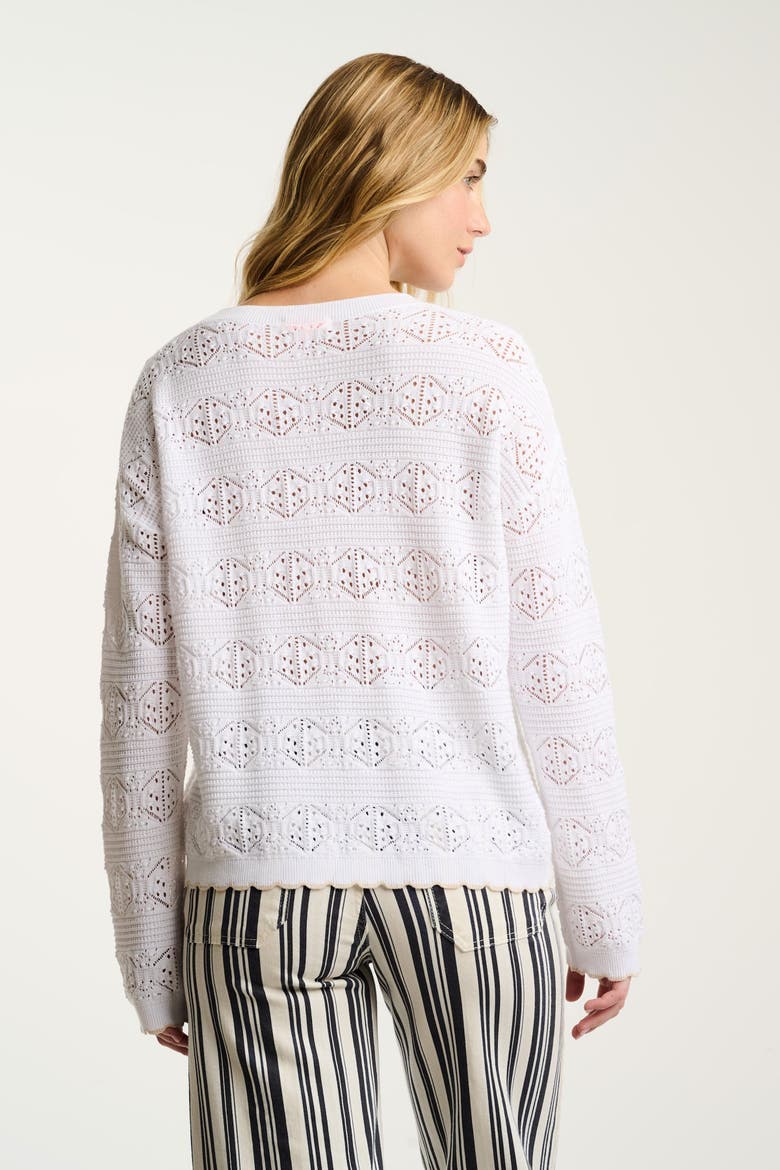 Seaside Chic Sweater, Alternate, color, White