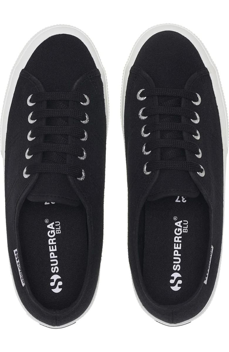 Superga 3750 Leggera Sneakers, Alternate, color, Black White