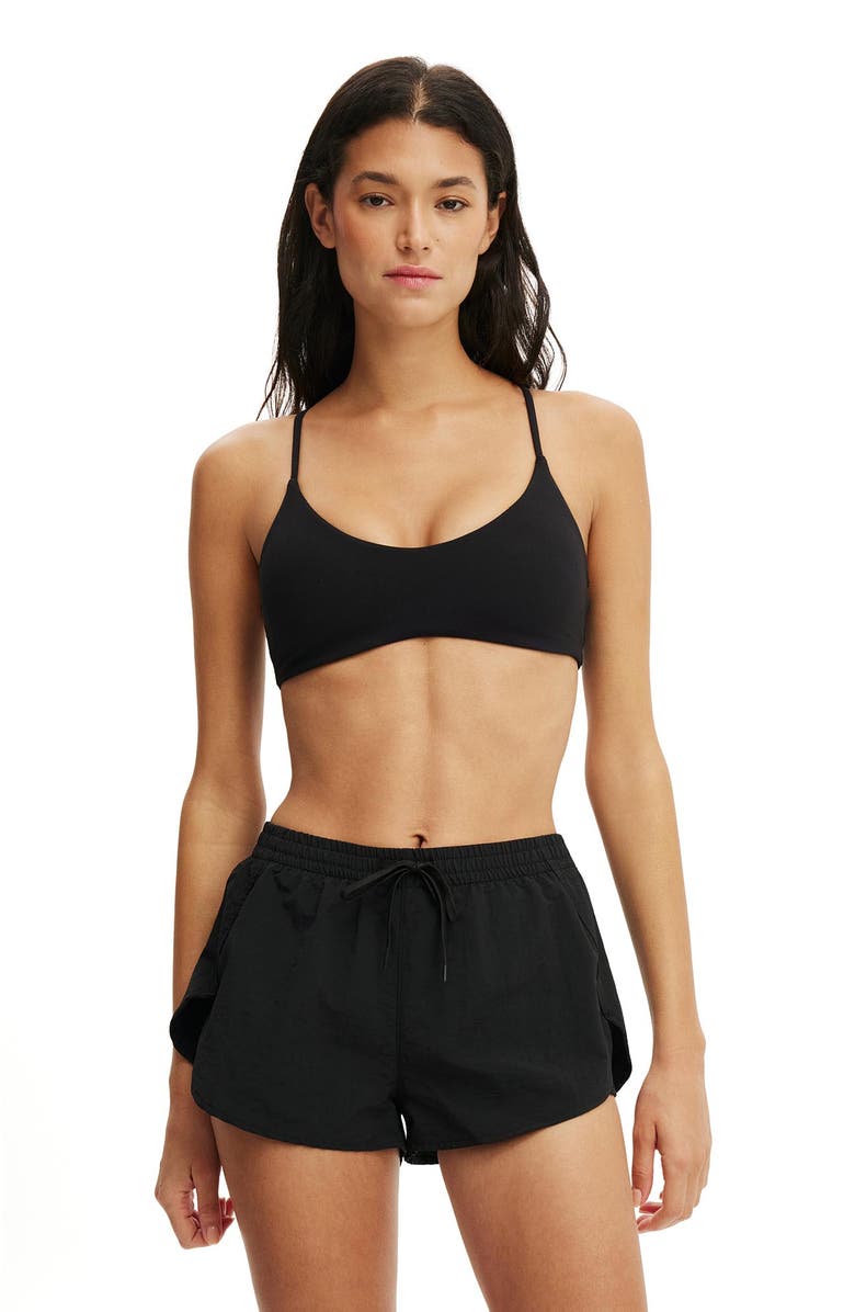 Body Women's Active Ultra Soft Scoop V Crop, Alternate, color, Black