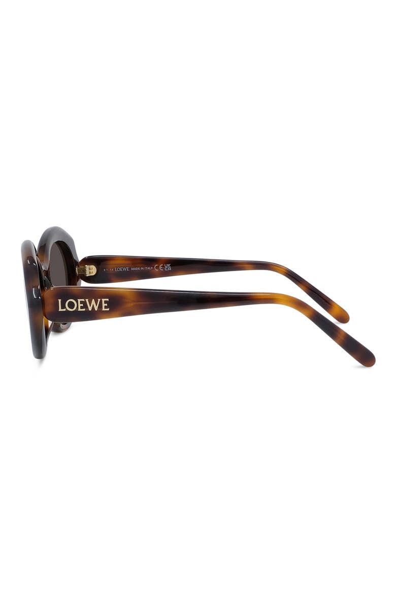 Thin Mini 54mm Oval Sunglasses, Alternate, color, DARK HAVANA / BROWN