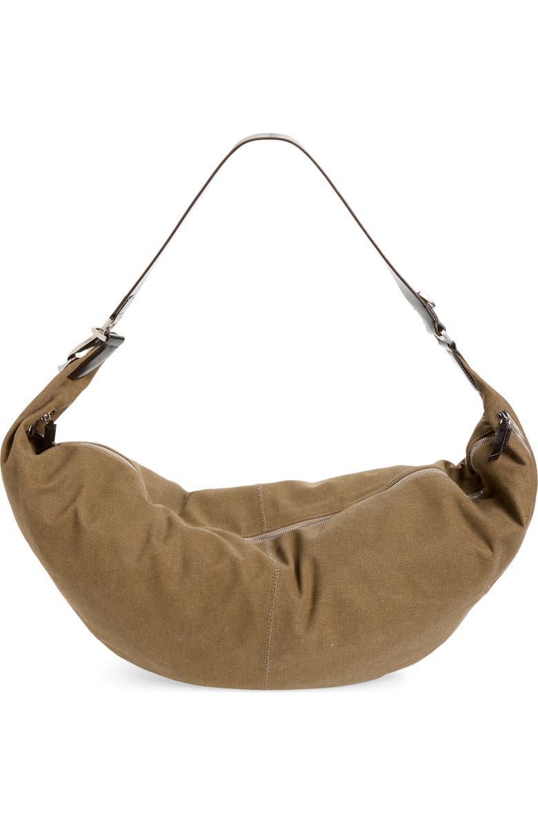 Lemaire XL Quiver Clip Canvas Bag, Main, color, Sisal