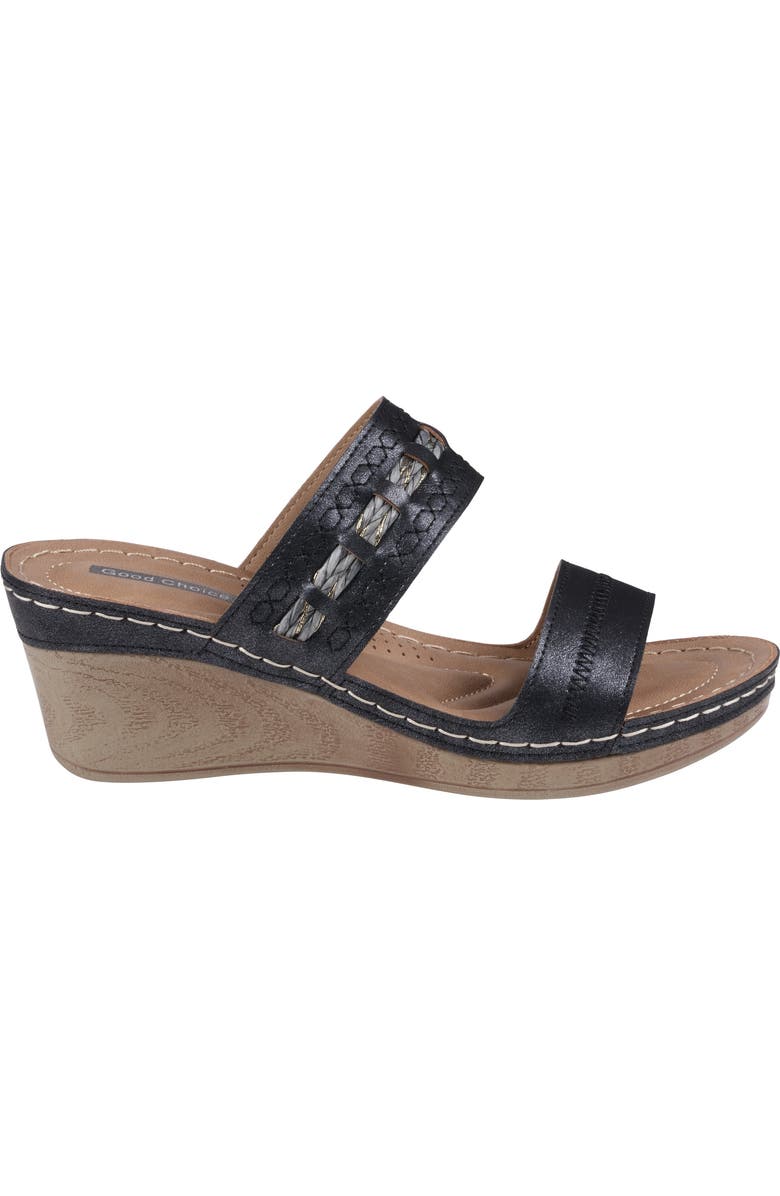 GOOD CHOICE NEW YORK Mariah Platform Wedge Slide Sandal, Alternate, color,