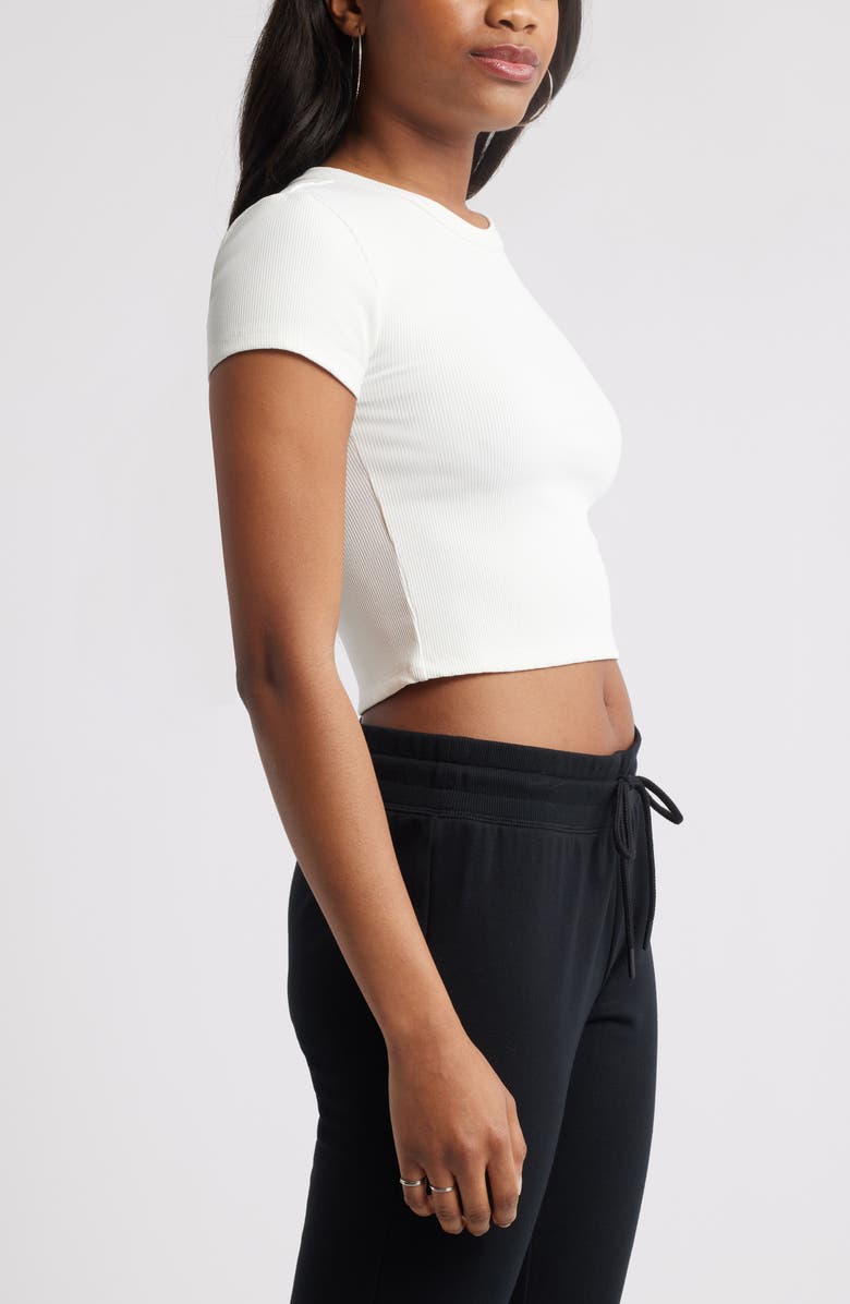 Compact Rib Crop Baby Tee