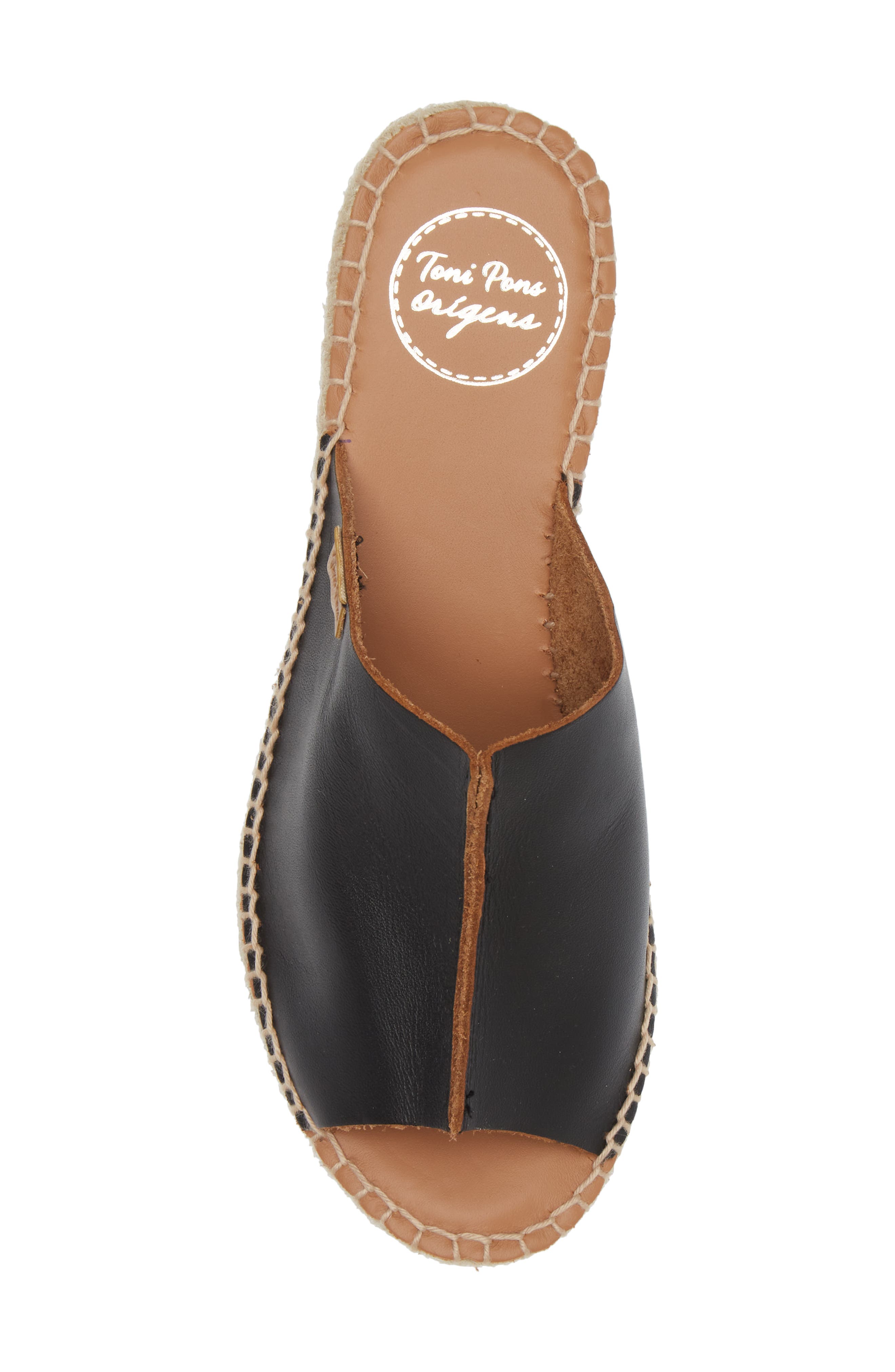 Toni Pons Ivonne Espadrille Platform Wedge Slide Sandal, Alternate, color, Black