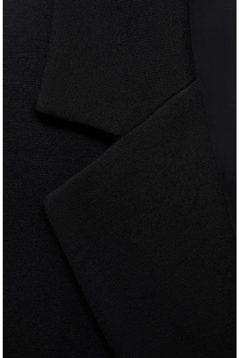 Fitted Suit Jacket, Alternate, color, BLACK