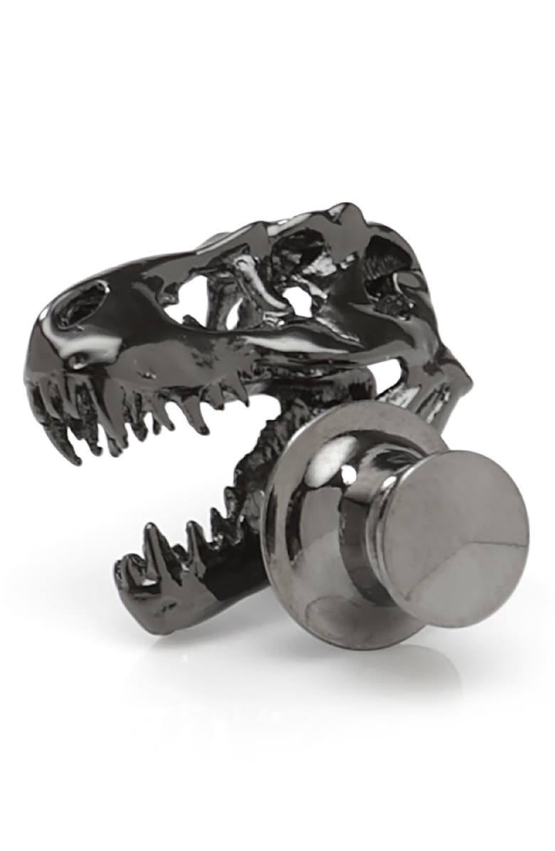 Cufflinks, Inc. T-Rex 3D Lapel Pin, Alternate, color, Navy