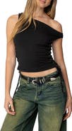 EDIKTED Angi One-Shoulder Crop Top