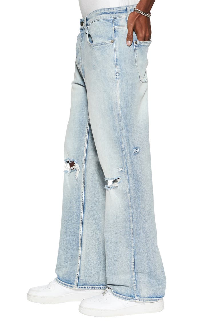 Bronko Legacy Ripped Bootcut Jeans, Alternate, color, DENIM