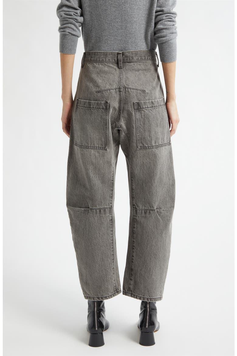 Shon Barrel Leg Jeans, Alternate, color, ASH GREY WASH