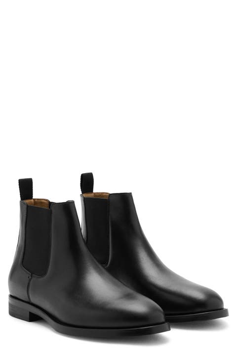 Polished Leather Chelsea Boot