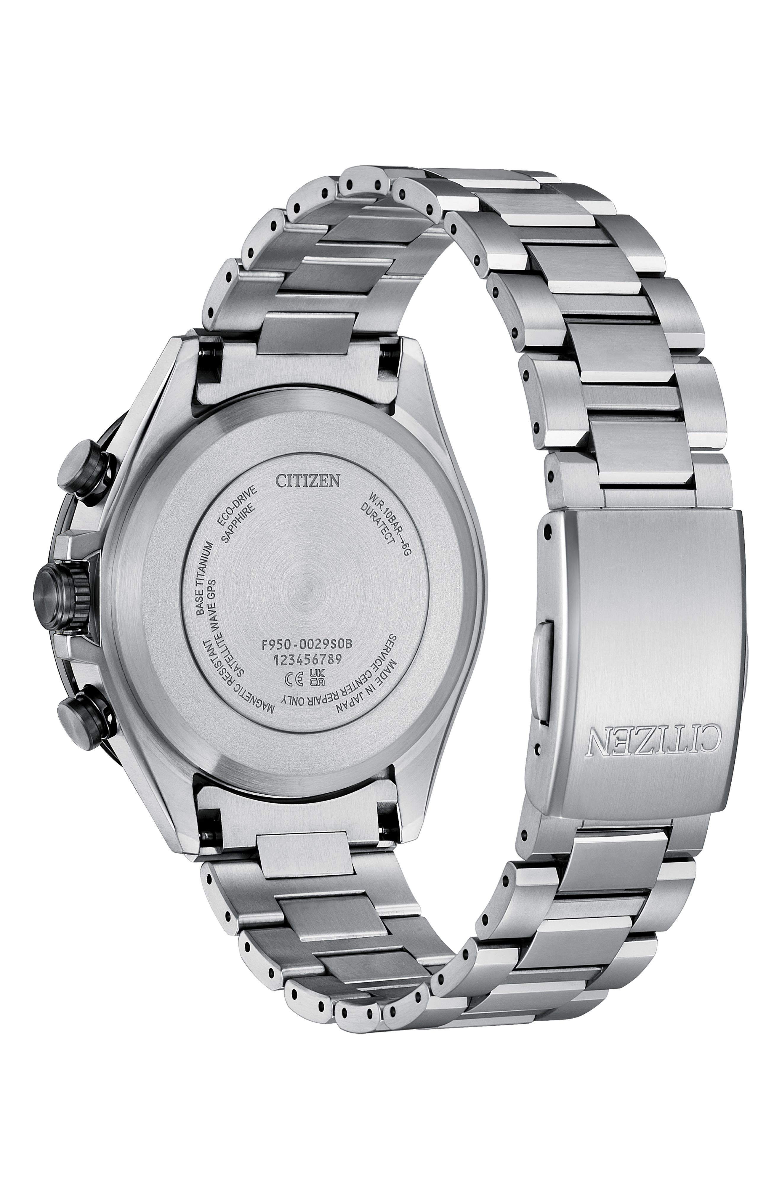 Attesa Satellite Wave GPS GMT Automatic Silvertone Bracelet Watch
