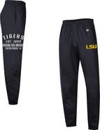 Champion Men's Champion Black LSU Tigers Powerblend Banded Fleece Sweatpants