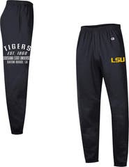 Champion Men's Champion Black LSU Tigers Powerblend Banded Fleece Sweatpants