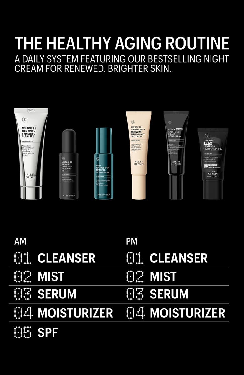 ALLIES OF SKIN Retinal 0.05% Peptides & Antioxidants Advanced Firming Daily Treatment, Alternate, color, 