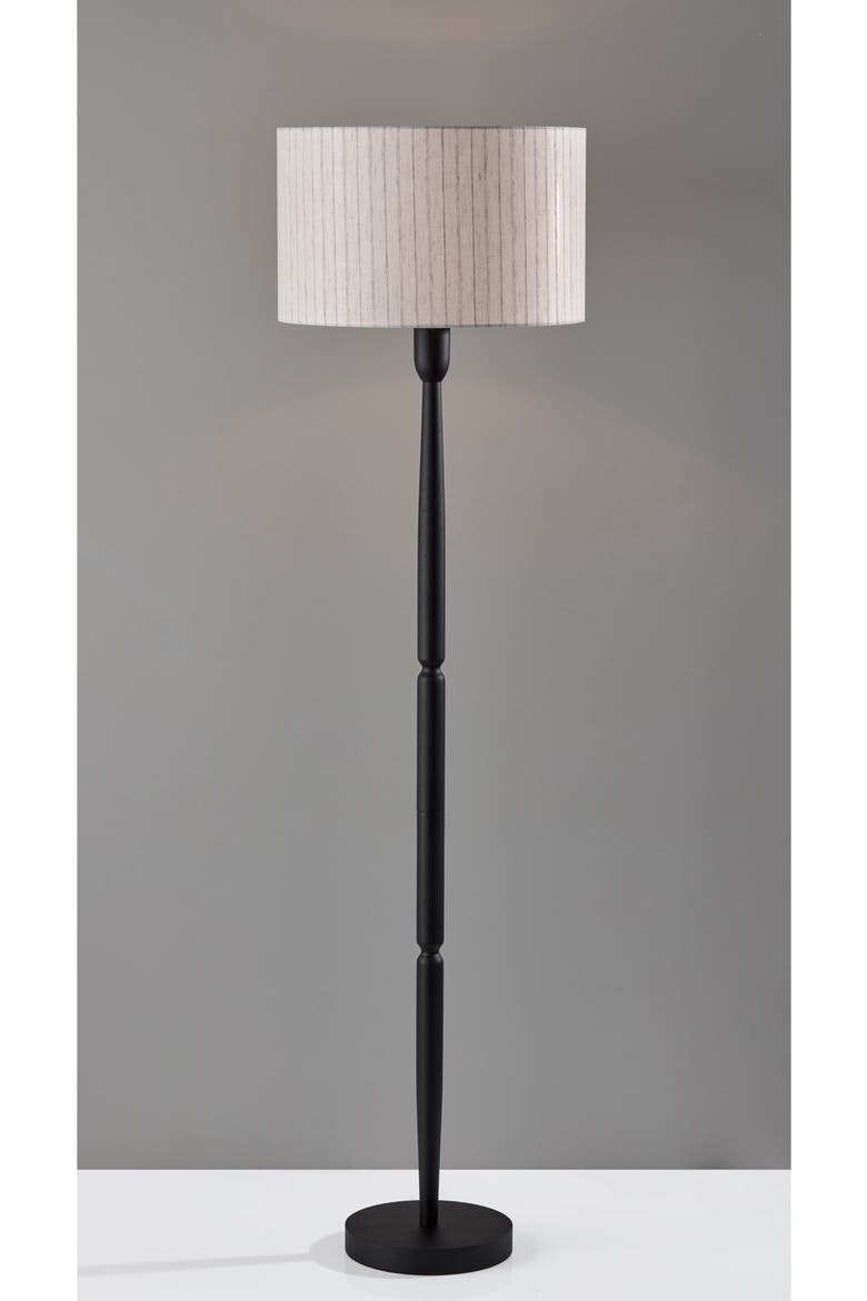 Nigel Floor Lamp, Alternate, color, BLACK