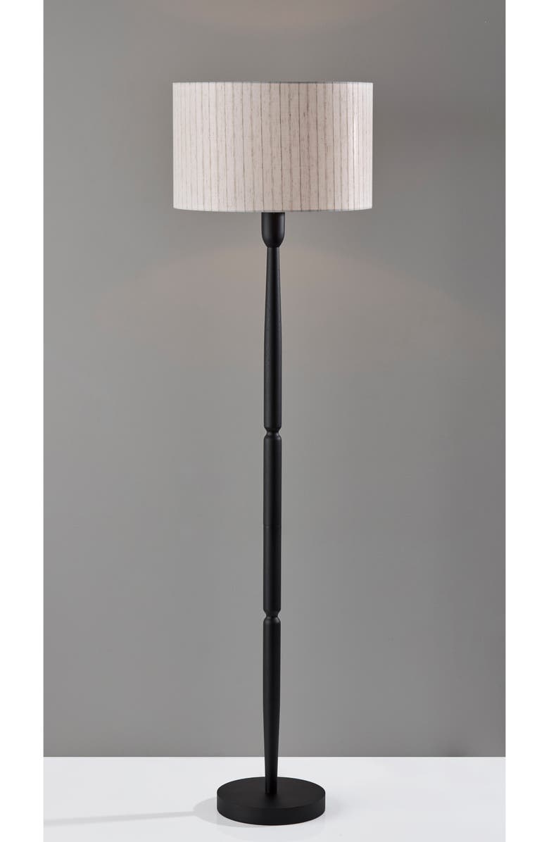 ADESSO LIGHTING Nigel Floor Lamp, Alternate, color, Black