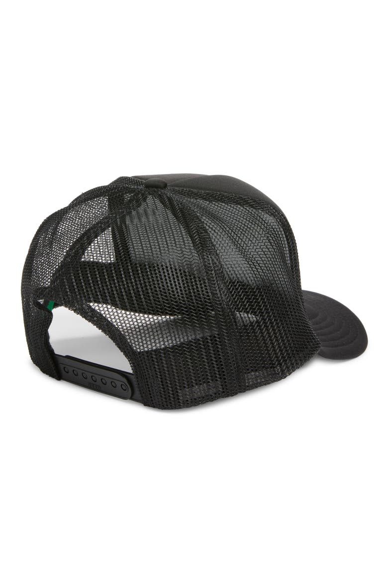 Tired Moms Club Patch Trucker Hat, Alternate, color, BLACK